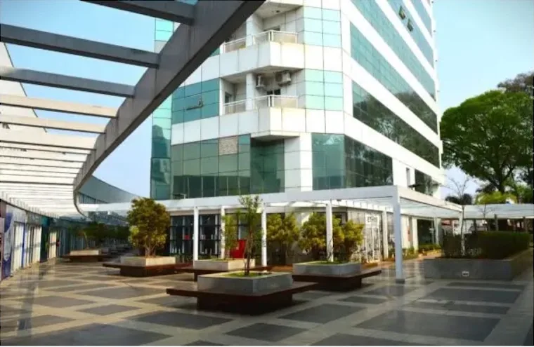 Área externa do Golden Office, na Chácara Urbana, Jundiaí